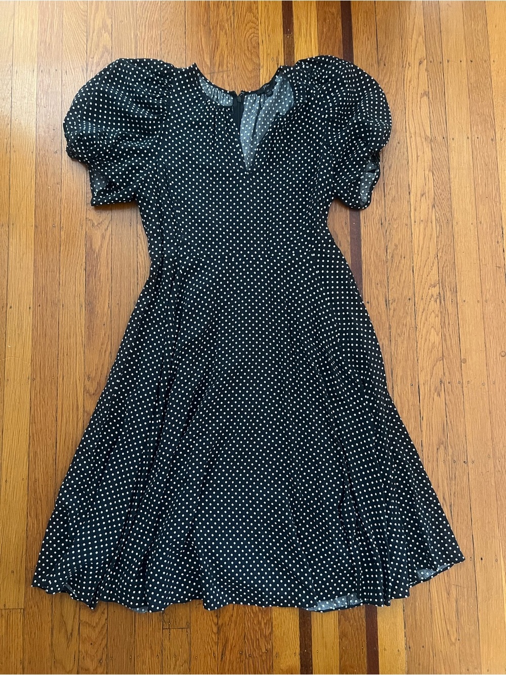 J. Crew polka dot sundress black white 10 EUC